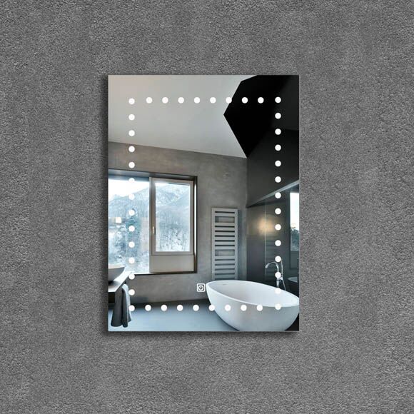 bathroom wall hanging led mirror